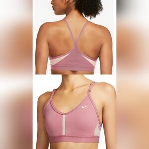 Nike Women's‎ Dri-FIT Indy V-Neck Sports Bra - Desert Berry - XL - NWT